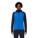 Mammut Fleecejacke Aconcagua ML (Midlayer) mit Kapuze eisblau/marineblau Herren